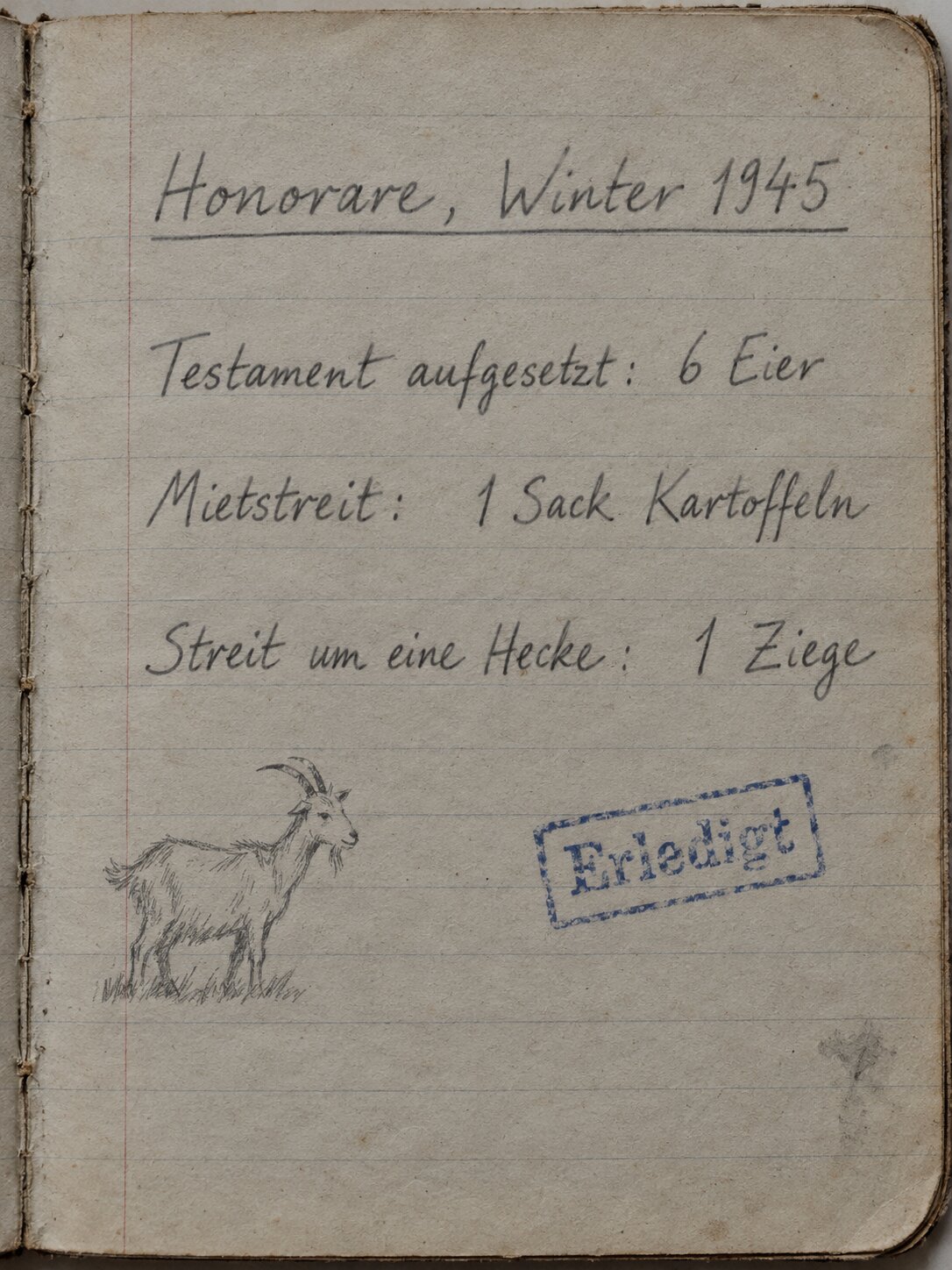 Honorarliste der rollenden Kanzlei